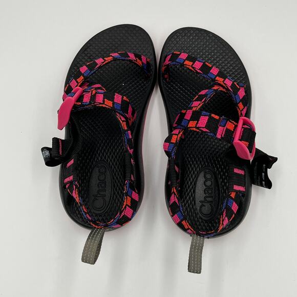 Chaco Little Girl's Z/1 Ecotread Sandals Cubit Magenta sz 1 - Picture 3 of 9